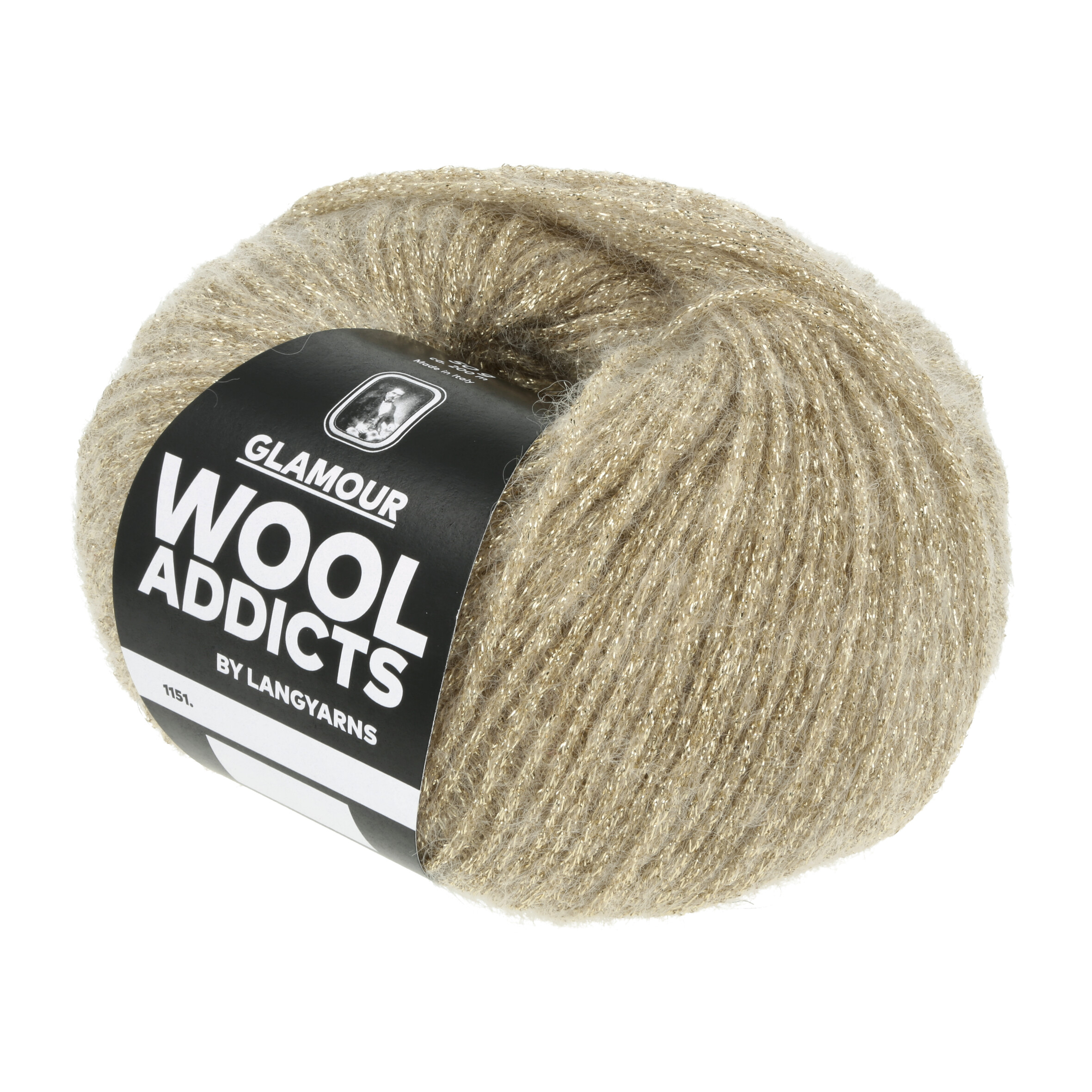 WOOL ADDICTS GLAMOUR 50GR 0050 GOLD