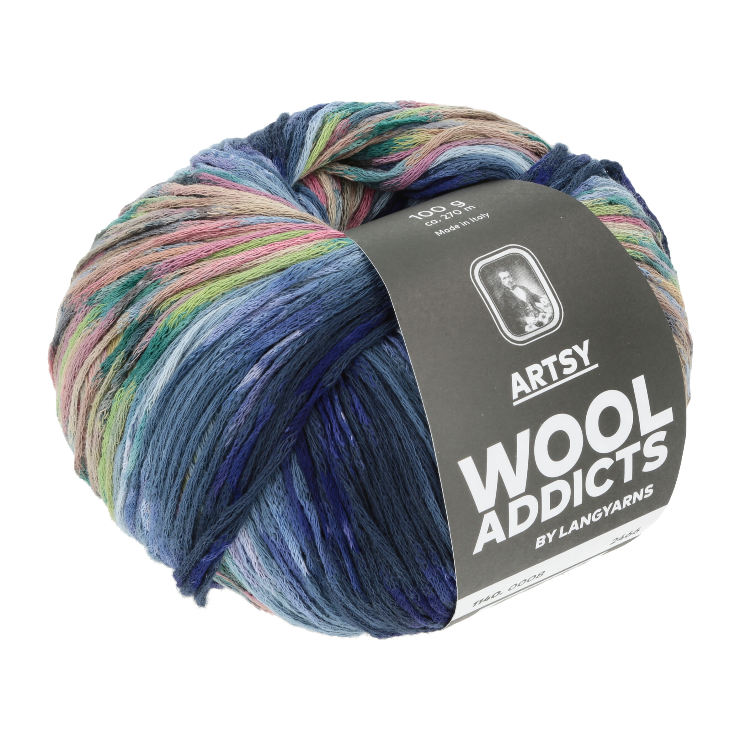 WOOL ADDICTS ARTSY 100GR. BUNT 0008