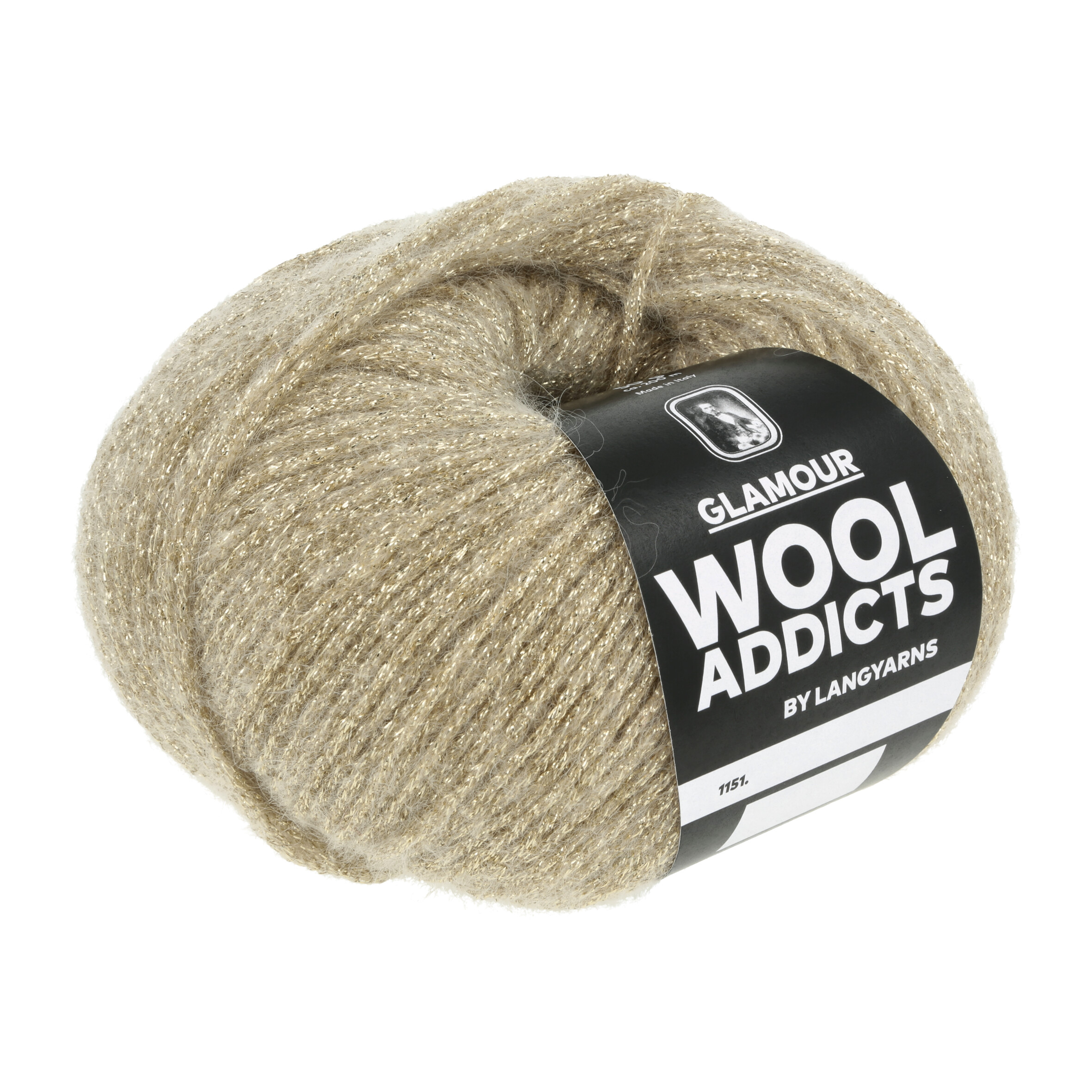 WOOL ADDICTS GLAMOUR 50GR 0050 GOLD