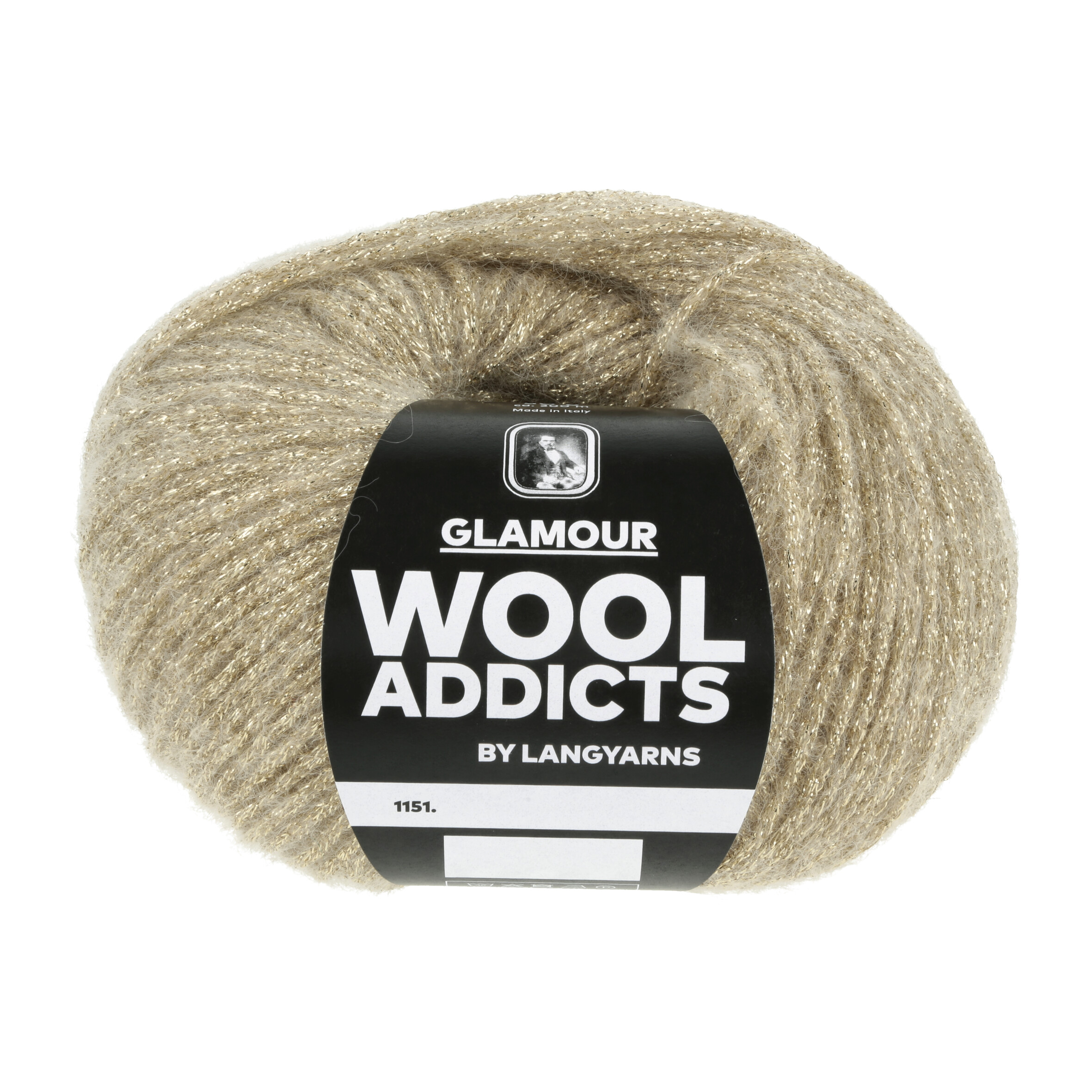 WOOL ADDICTS GLAMOUR 50GR 0050 GOLD