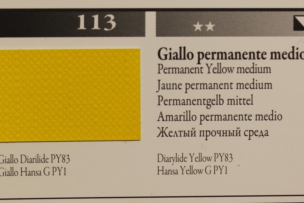 113 Giallo permanente medio - Maimeri acrilico