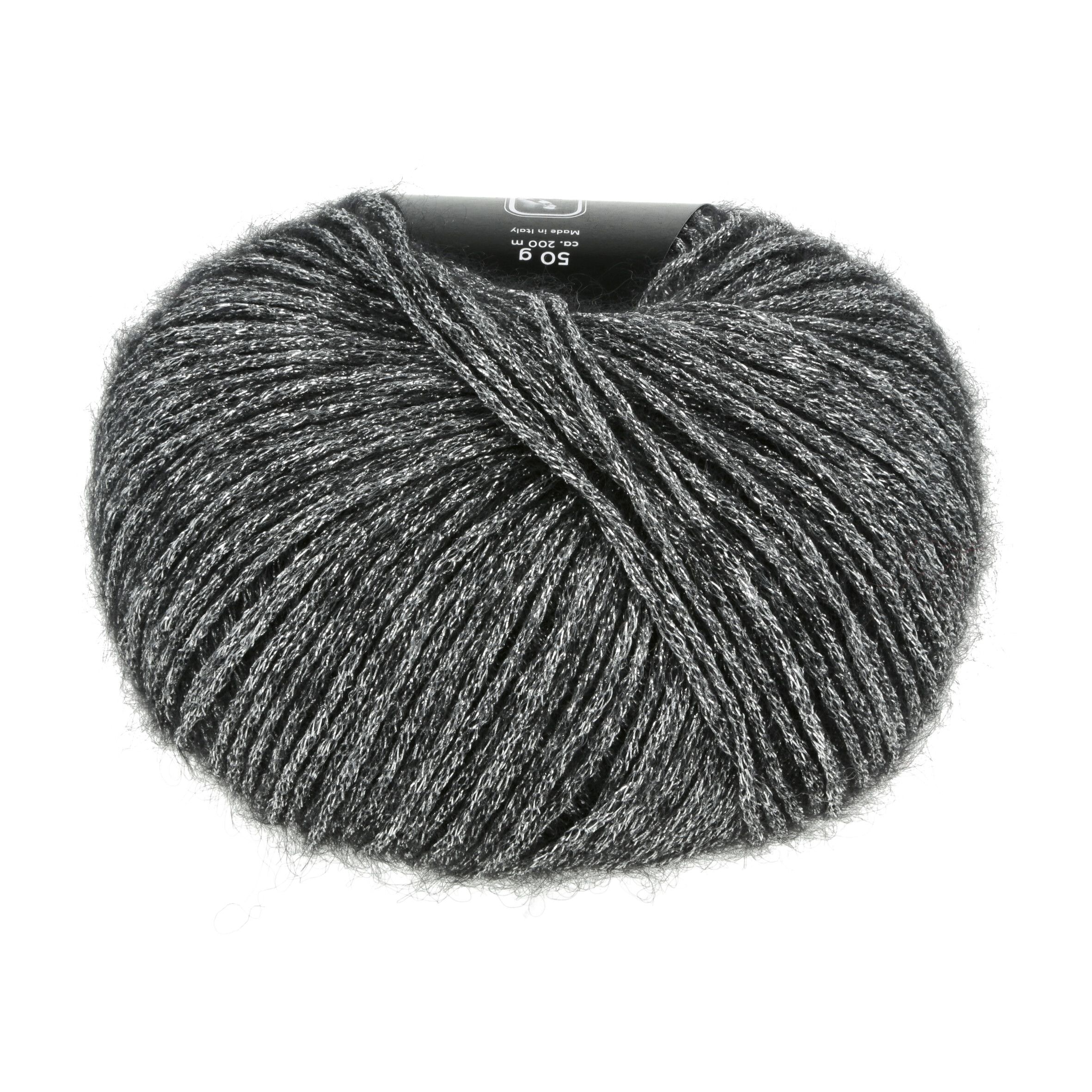 WOOL ADDICTS GLAMOUR 50GR 0004 SCHWARZ